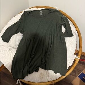 SIZE 6 - Torrid Super Soft Plush Dress - Olive Green